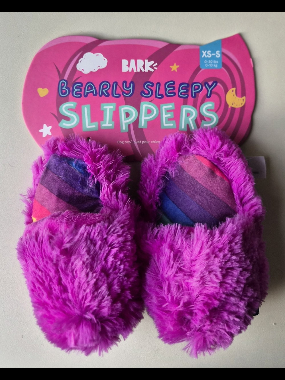 Bark Plush Dog Slippers - XS to S Dogs